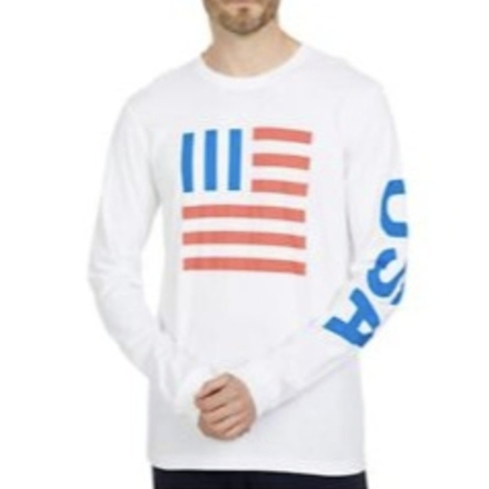 The North Face International Collection Patriotic USA Flag LS T-shirt Men's XL